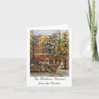Das Middlesex-Krankenhaus vom Garten Notelet