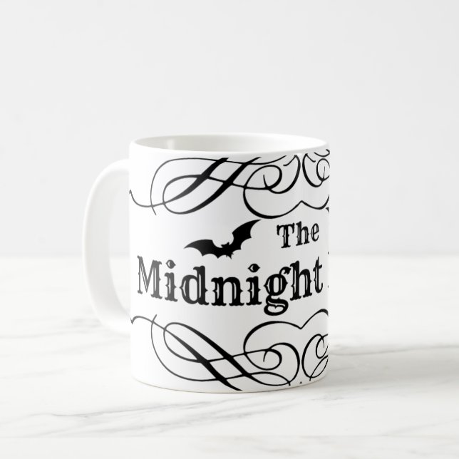 Das Midnight Rider Logo Kaffeetasse (Vorderseite Links)