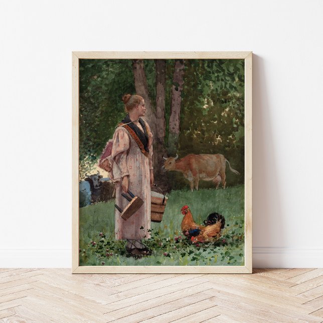 Das Milchmädchen | Winslow Homer Poster (Von Creator hochgeladen)