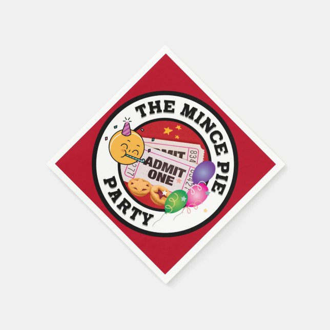 Das Mincepie-Party Serviette (Ecke)