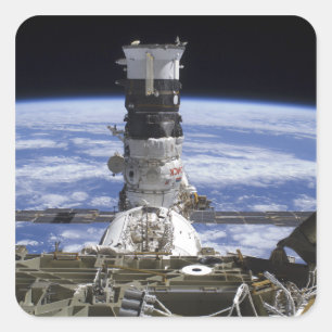 Das Mini-Forschungsmodul 2 Quadratischer Aufkleber