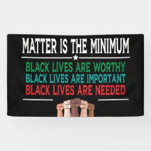 DAS MINIMUM IST DIE FRAGE, SCHWARZES LEBEN SIND SC