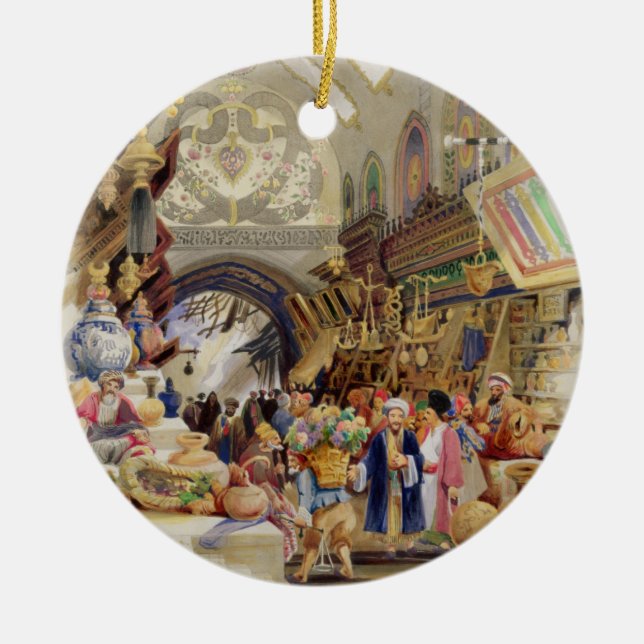 Das Missr Tcharsky oder ägyptischer Markt, in Keramik Ornament (Vorne)