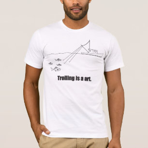 Das Mit der Schleppangel fischen ist ein Art. T-Shirt
