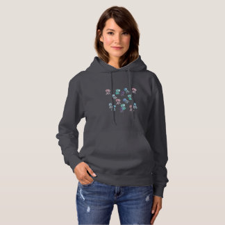 Das mit Kapuze Sweatshirt der Frauen mit Quallen