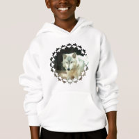 Das mit Kapuze Sweatshirt der grauer Wolf-Kinder