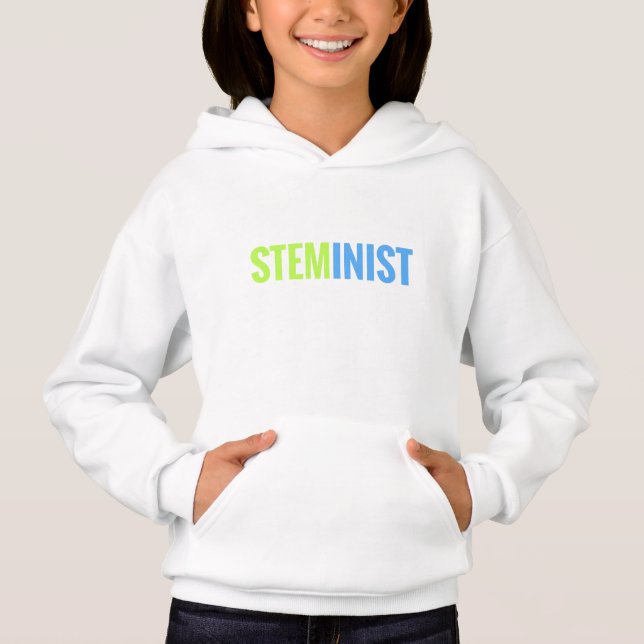 Das mit Kapuze Sweatshirt STEMinist Mädchen (Vorderseite)