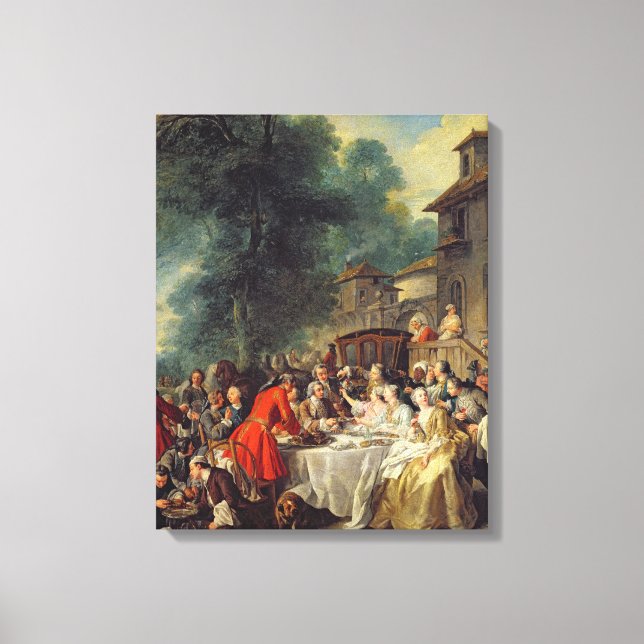 Das Mittagessen, 1737 Leinwanddruck (Vorderseite)