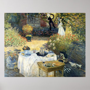 Das Mittagessen Claude Monet Poster