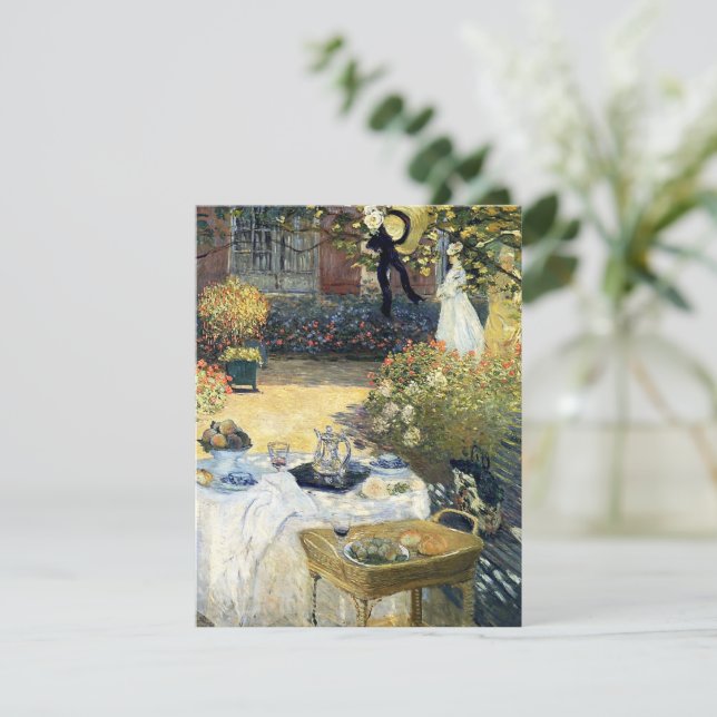 Das Mittagessen Claude Monet RSVP Karte (Stehend Vorderseite)