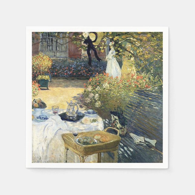 Das Mittagessen Claude Monet Serviette (Vorderseite)