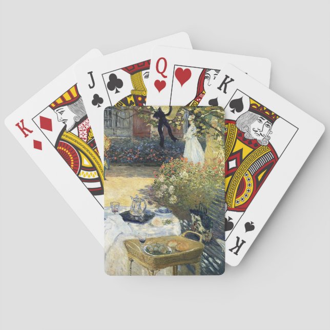 Das Mittagessen Claude Monet Spielkarten (Rückseite)