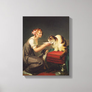 Das Mittagessen der Katze Leinwanddruck