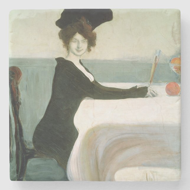 Das Mittagessen Steinuntersetzer (Vorderseite)