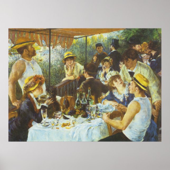Das Mittagessen von Pierre-Auguste Renoir Poster (Vorne)