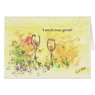 Das Mittagessen war - besonders angefertigt -