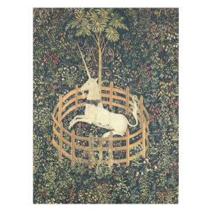 Das Mittelalter des Einhorns in Gefangenschaft Tischdecke