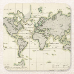 Das mittlere Barometer Rechteckiger Pappuntersetzer