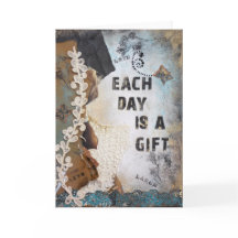 Das "Mixed Media Art Zitat" ist jeden Tag ein Gesc