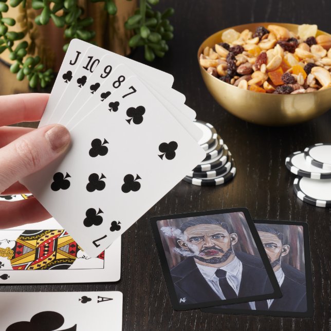 Das Mobster-Gemälde von Alfred Fox Spielkarten (In Situ)