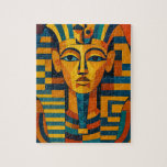 Das moderne ägyptische Pharaoh-Puzzle Puzzle<br><div class="desc">Dieses Puzzle zeichnet sich durch eine kühne, moderne künstlerische Interpretation eines ägyptischen Pharao aus, die lebendige Farben mit geometrischem Design kombiniert. Es stellt den Pharao in einer auffallenden, stilisierten Form dar, indem es die traditionelle ägyptische Ikonographie mit dem zeitgenössischen künstlerischen Flair verbindet. Die detaillierten Gesichtszüge und Symbole stellen das reiche...</div>