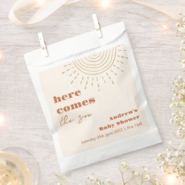 Das moderne Boho kommt hier zur Son Baby Dusche Geschenktütchen