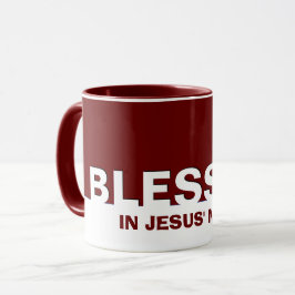 Das moderne Burgund ist im Namen Jesu Christlich Tasse