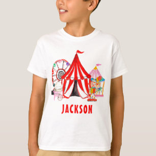 Das moderne Karneval Circus Festival zeigt Kindern T-Shirt