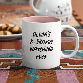 Das moderne koreanische Drama Personalisiert Kdram Zweifarbige Tasse