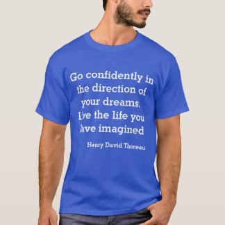 Das moderne Shirt Henry David Thoreau zitiert das