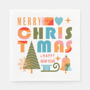 Das moderne Weihnachtsbuch Napkin Serviette