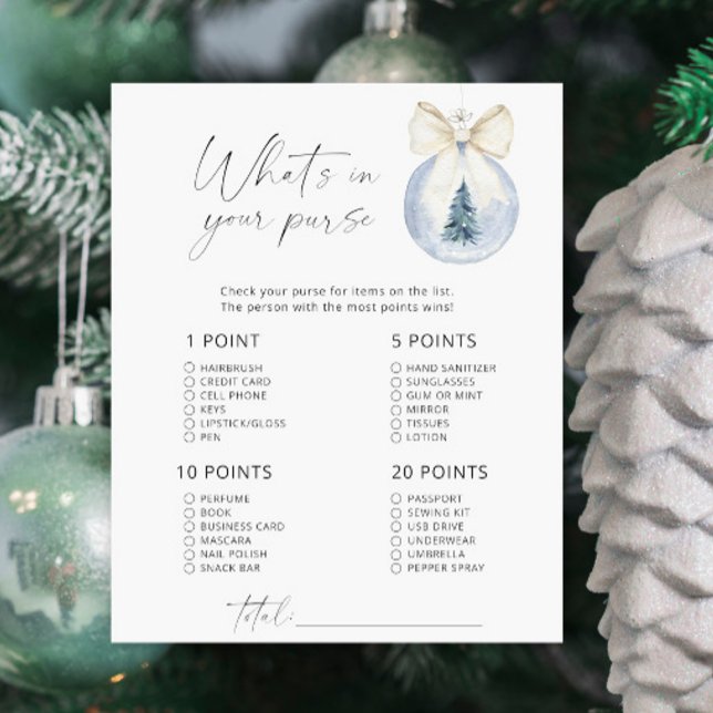 Das moderne Winterspiel, was in der Handtasche ste (Von Creator hochgeladen)