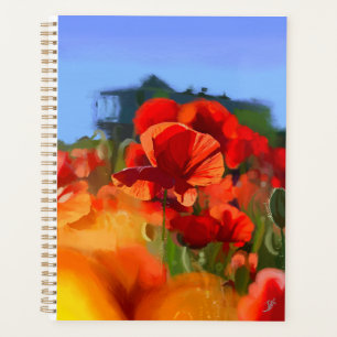 Das Mohn-Haus - Ölgemälde Planer