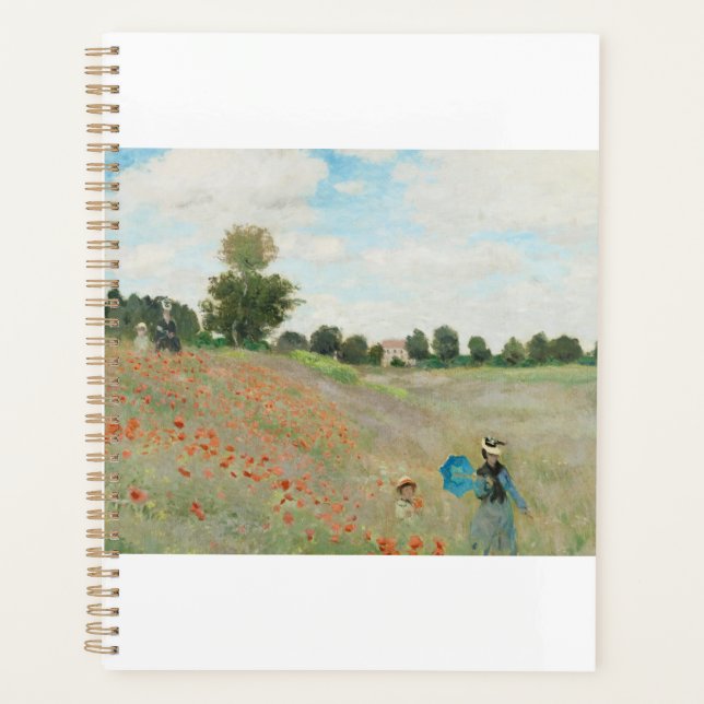 Das Mohnfeld bei Argentinien von Claude Monet Planer (Vorderseite)
