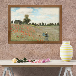 Das Mohnfeld bei Argentinien von Claude Monet Poster