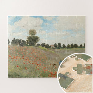 Das Mohnfeld bei Argentinien von Claude Monet Puzzle