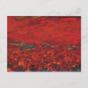 Das Mohnfeld Postkarte