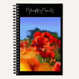 Das Mohnhaus - Künstlerisch individuell anpassbar Notizbuch