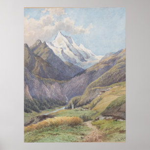 Das Mölltal mit dem Großglockner - Carl Lafite Poster