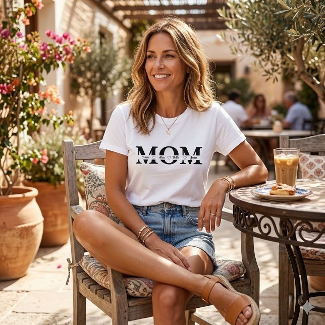 Das MOM-Signature: Personalisiertes Namens-T-Shirt T-Shirt (Von Creator hochgeladen)