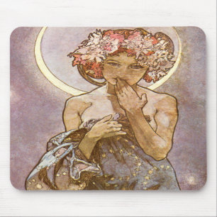Das Mond ~ Alphones Mucha Mousepad