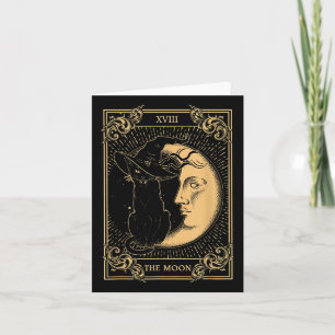 Das Mond-Tarot Xvii Inspirierte Black Cat Hexenhut Karte
