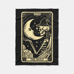 Das Mondkartentchen Halloween Skelett Hexen W Fleecedecke