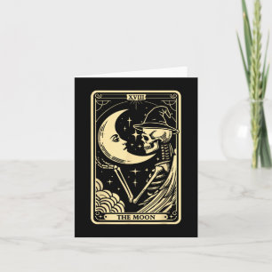 Das Mondkartentchen Halloween Skelett Hexen W Karte