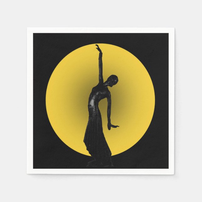 Das Mondlicht erinnert mich 1 Serviette (Vorderseite)