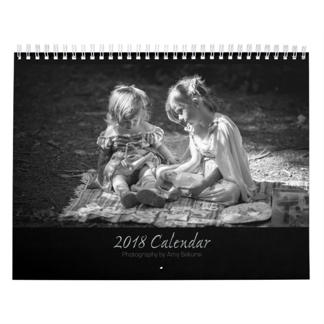 Das Monochrom-Foto-Kalender des Amys 2018 Kalender (Titelbild)