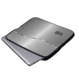 Das Monogramm-Laptop-Hülse der Männer Laptopschutzhülle