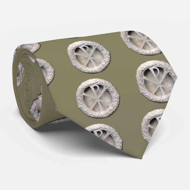 Das Monogramm von Christus - Chi-Rho Krawatte (Gerollt)