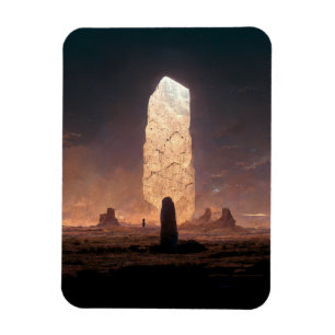 Das Monolith 4 Fantasy Sci-Fi Magnet