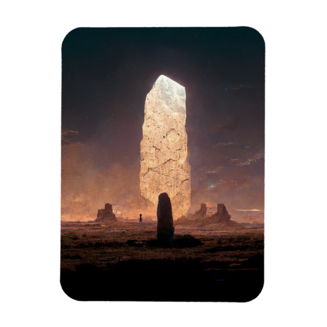 Das Monolith 4 Fantasy Sci-Fi Magnet (Vertikal)